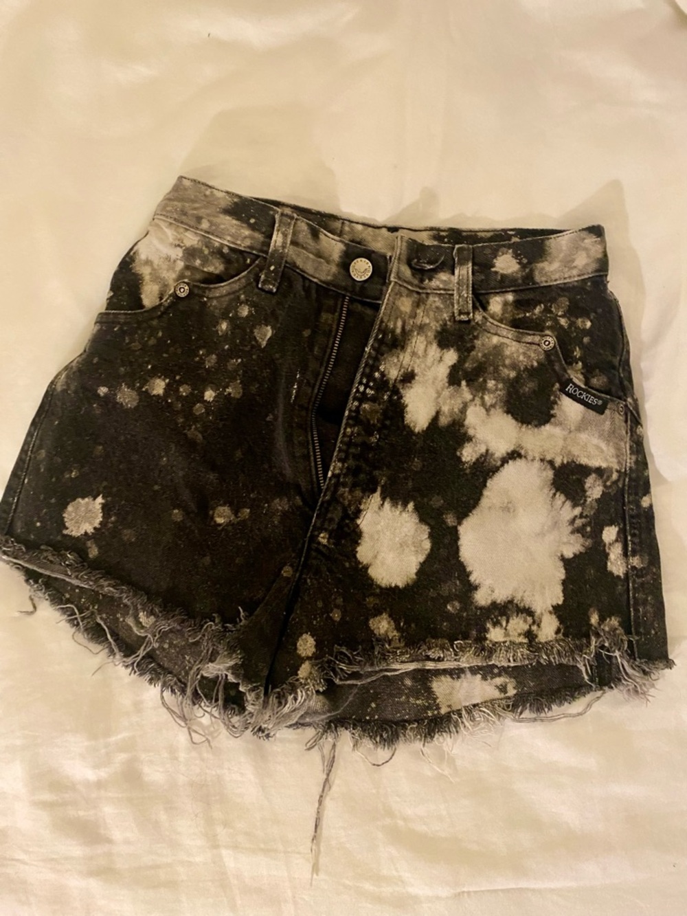 Vintage Rockies Distressed Denim Cutoff Shorts
